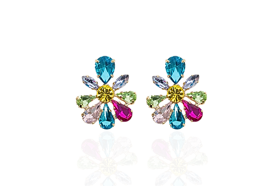 TRIK BIJOUX Orecchini Multicolor Swarosky