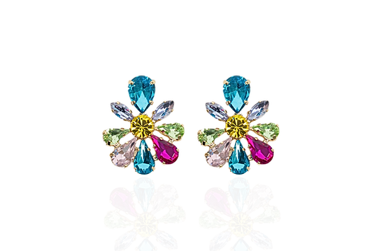 TRIK BIJOUX Orecchini Multicolor Swarosky