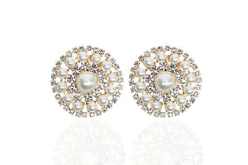 TRIK BIJOUX Orecchini Luxury con Pietre e Perle