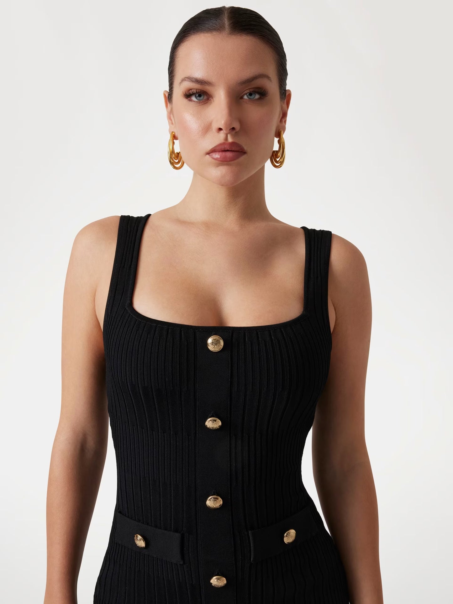 MARCIANO Vestito in Maglia a Costine