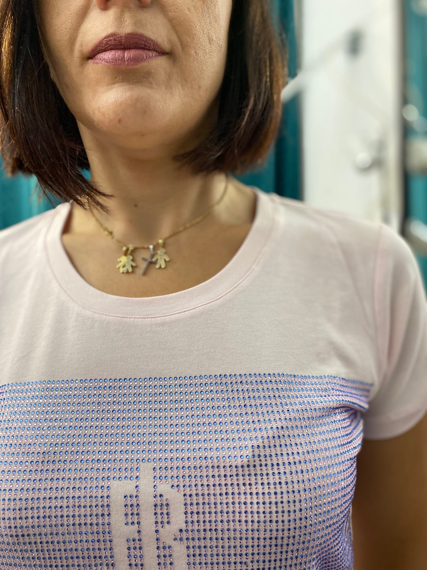 FRACOMINA T-shirt Logata in Cotone Morbidissimo Strech