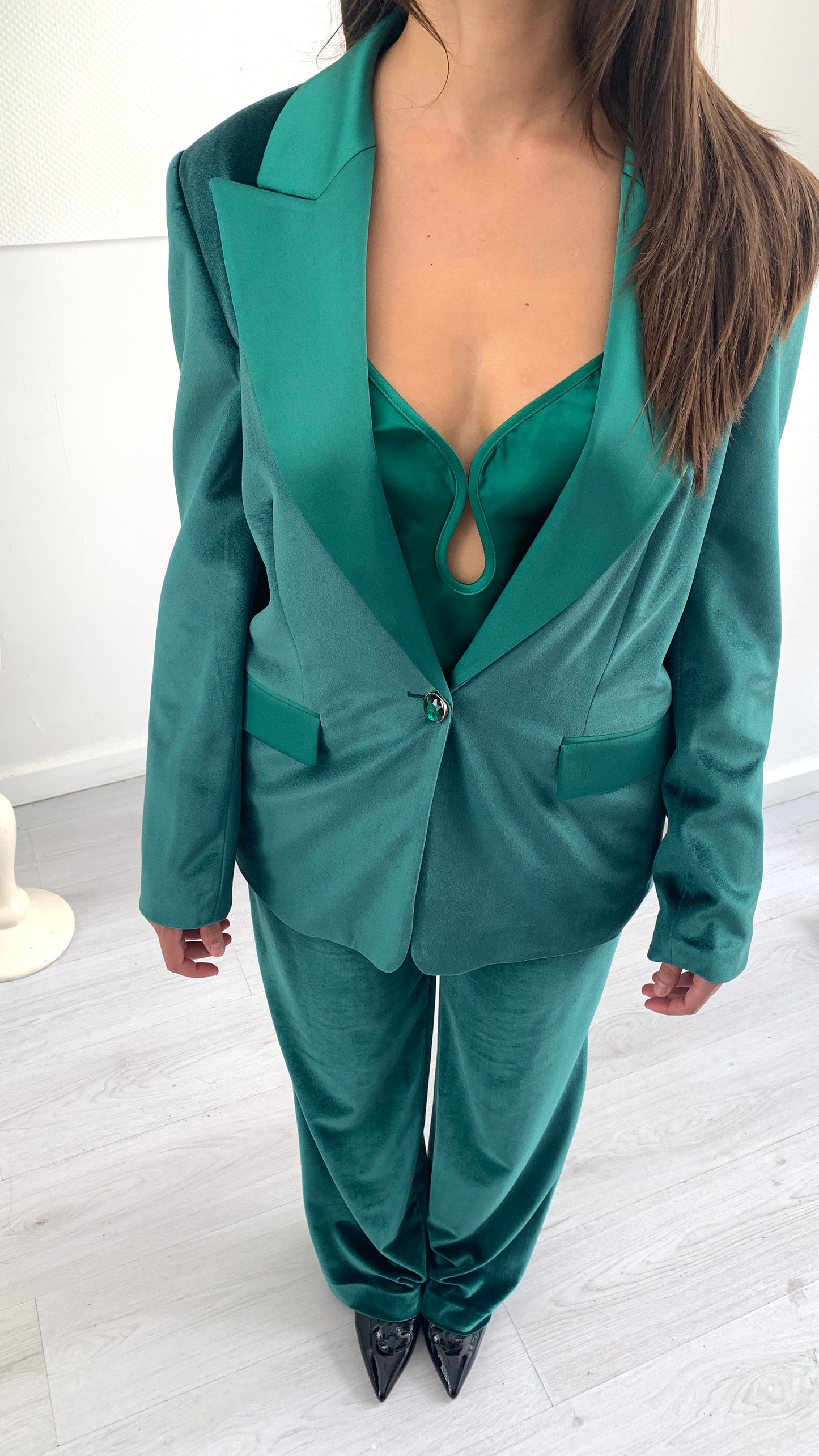 FRACOMINA Giacca Taglio Regolare Smeraldo