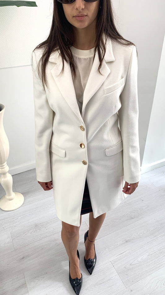 FRACOMINA Cappotto Basic con Bottoni Gold