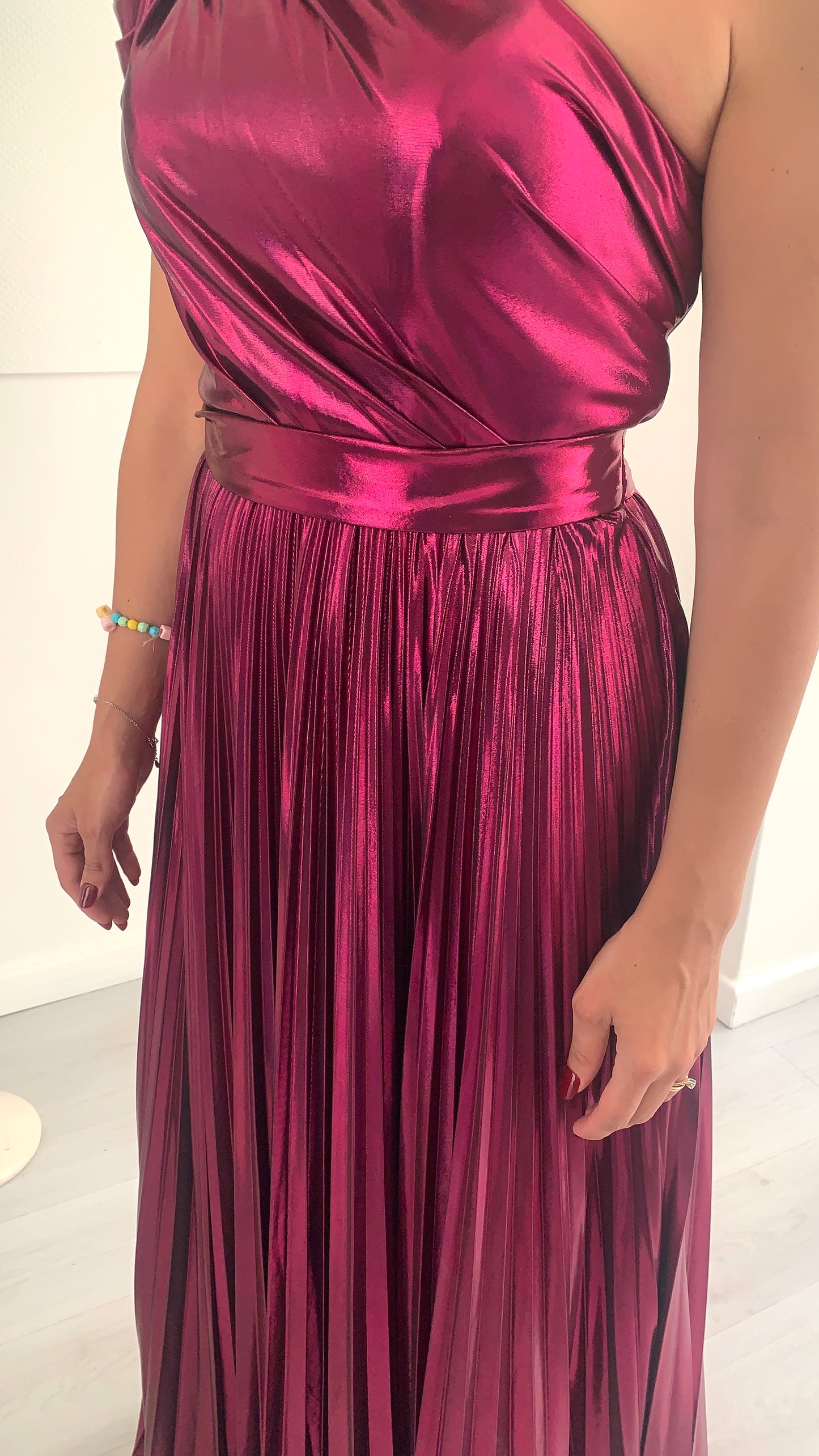 BIANCA BRANDI Abito Monospalla Plissè