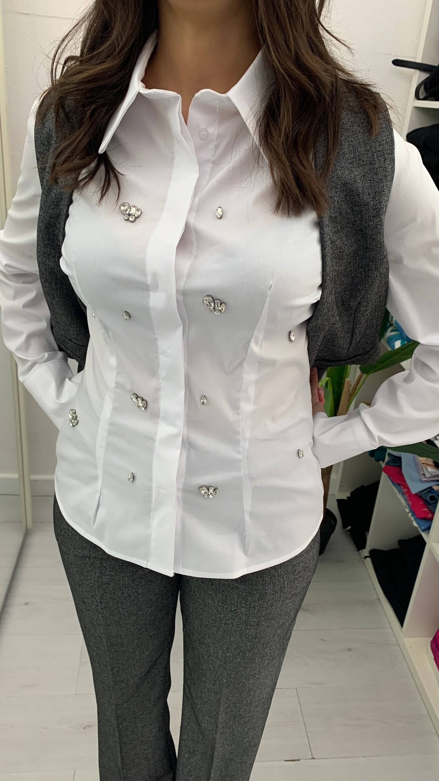 QUEGUAPA Camicia Hanna con Applicazioni