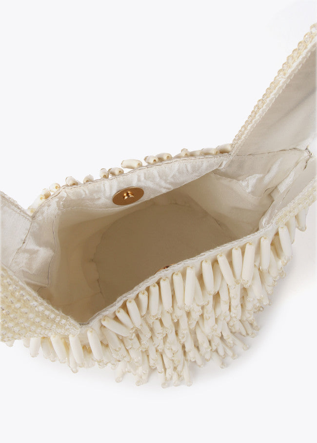 LOLA CASADEMUNT Borsetta Perline Effetto Corallo