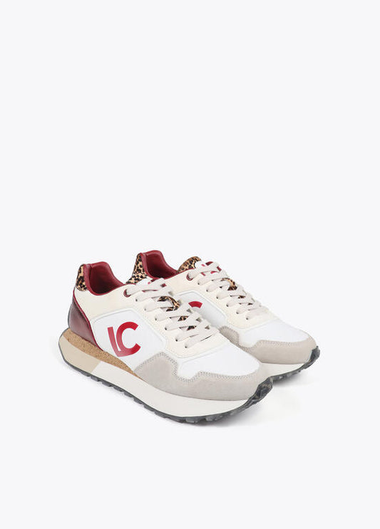 LOLA CASADEMUNT Sneackers Suola Animalier Dettagli in Pelle