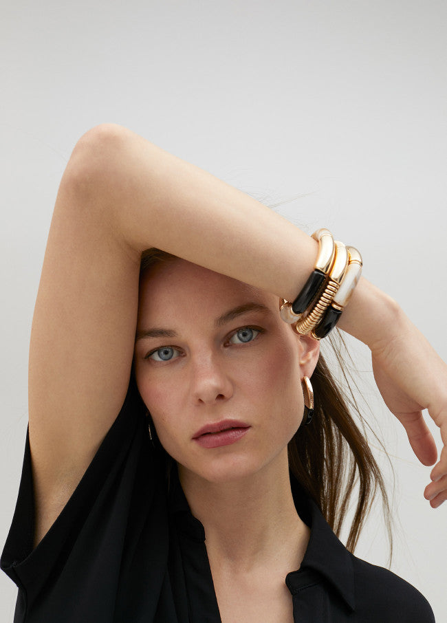 LOLA CASADEMUNT Bracciali Tris con Elementi Acrilici