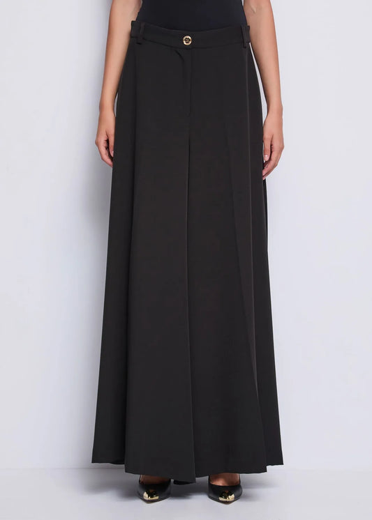 DENNY ROSE Pantalone Palazzo Plissettato Elasticizzato