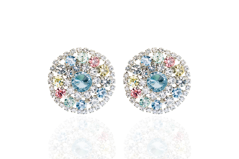 TRIK BIJOUX Orecchini Luxury con Pietre e Perle