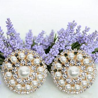 TRIK BIJOUX Orecchini Luxury con Pietre e Perle