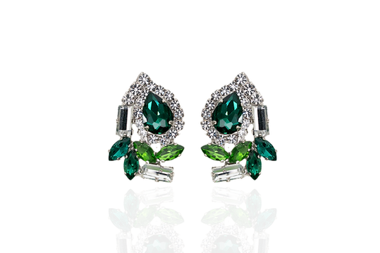 TRIK BIJOUX Orecchini con Buco in Swarosky