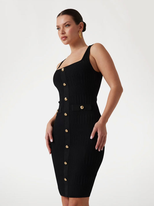 MARCIANO Vestito in Maglia a Costine