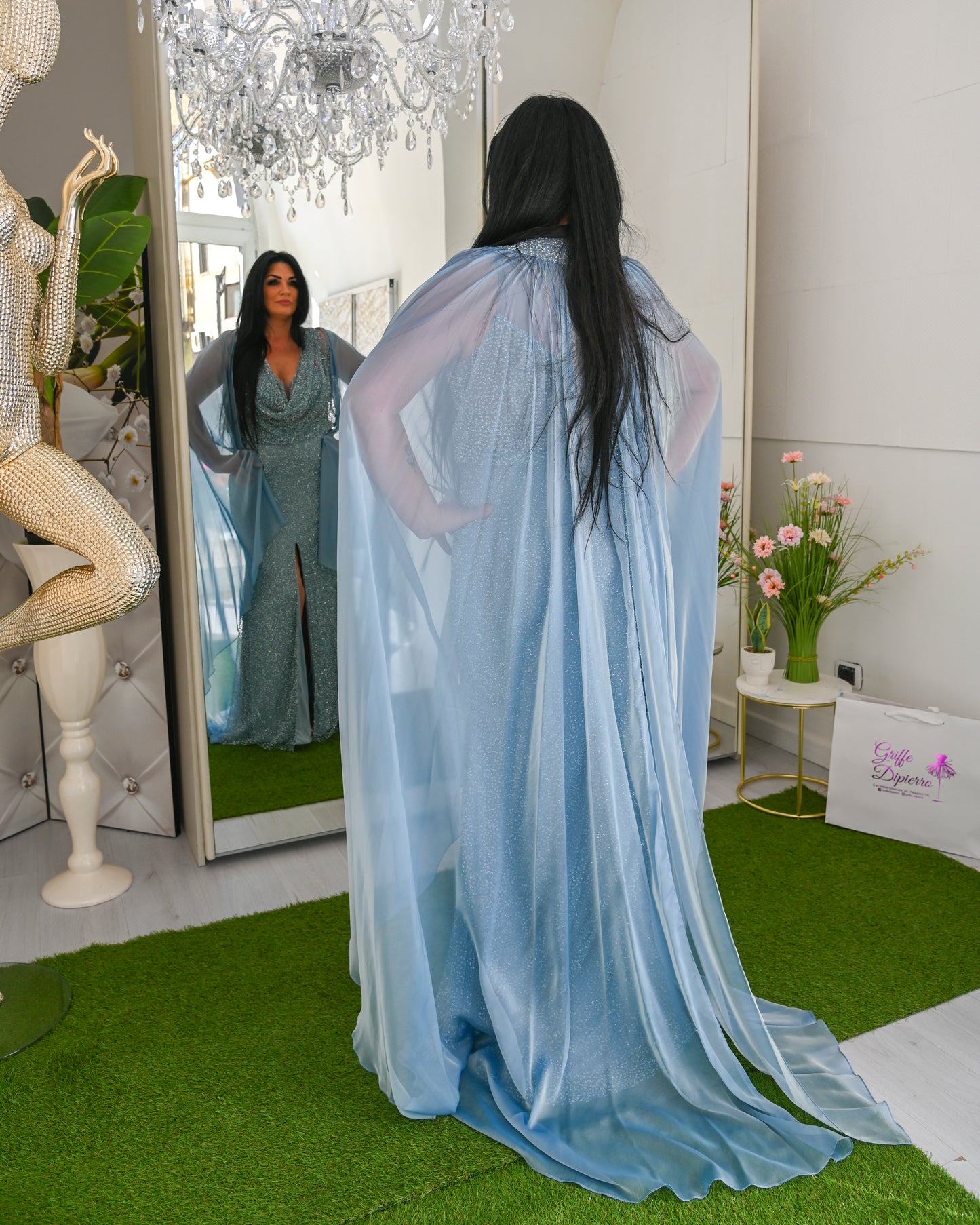 SOPHIE Abito da Cerimonia Tempestato di Cristalli