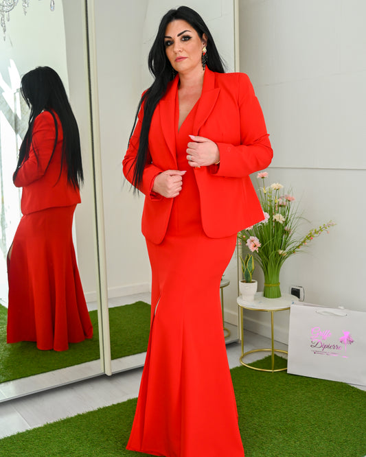 EDAS Abito Lungo Tecno con Spacco