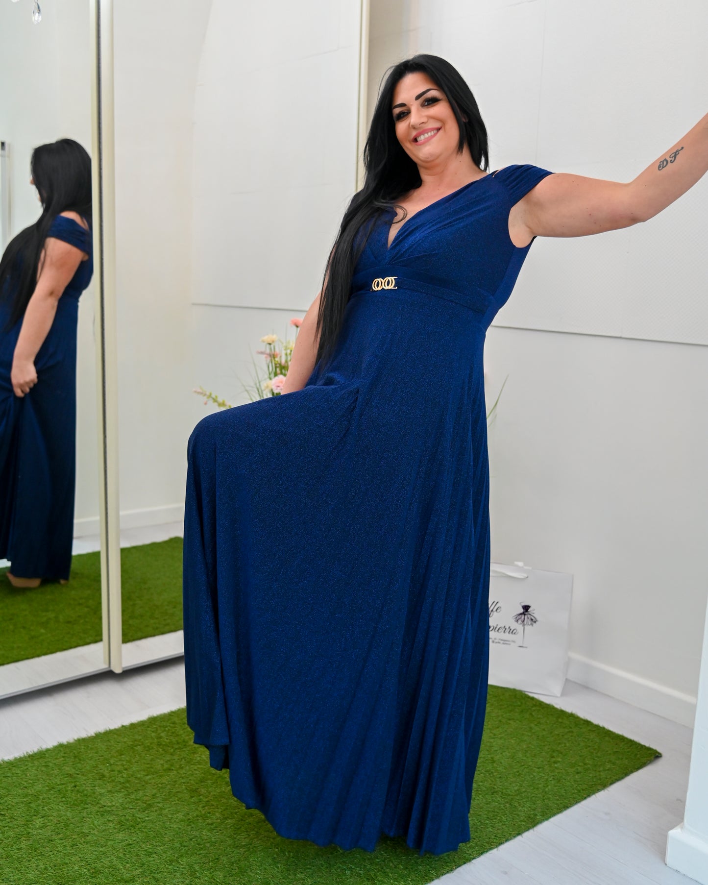 EDAS Abbigliamento Scollo a Barca con Bretelle