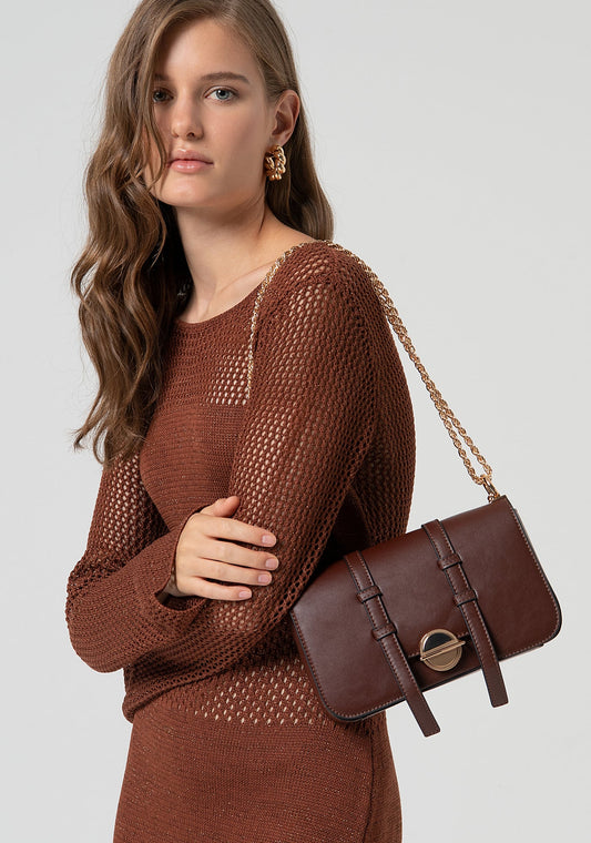 FRACOMINA Tracolla con Chiusura con Catena