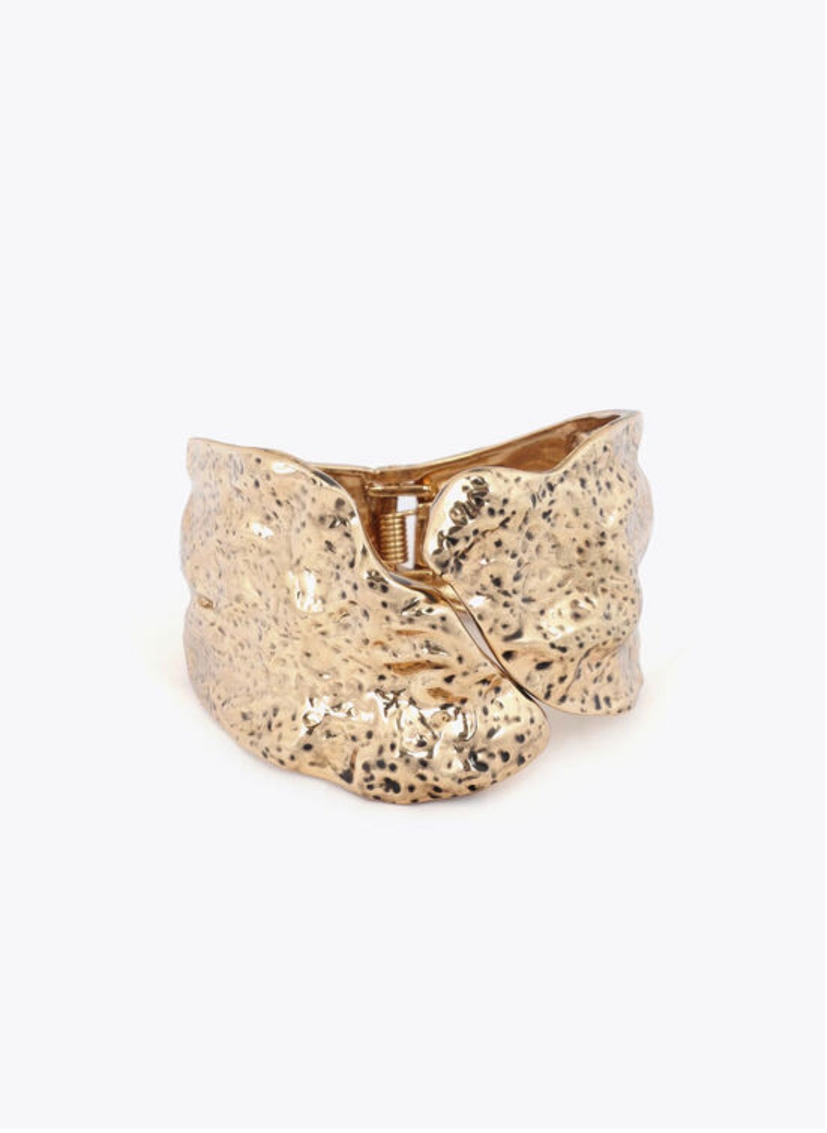 Bracciale manetta irregolare Lola Casademunt color oro in zinco - bijoux 
