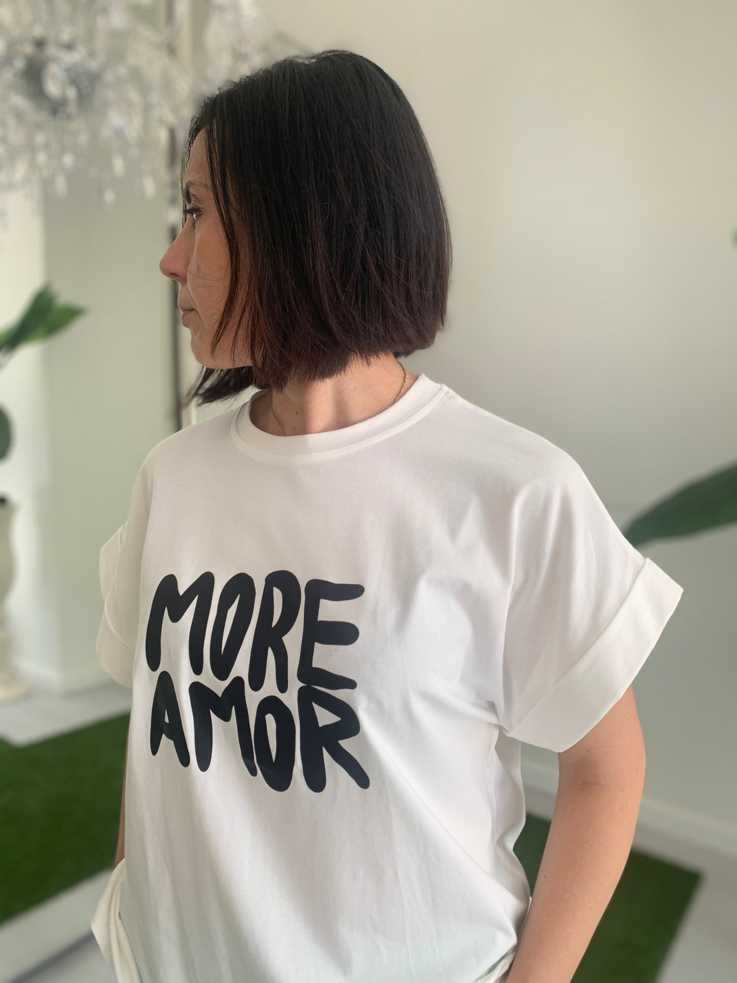 DEJAVU T-Shirt in Cotone Curvy con Scritta Simpatica