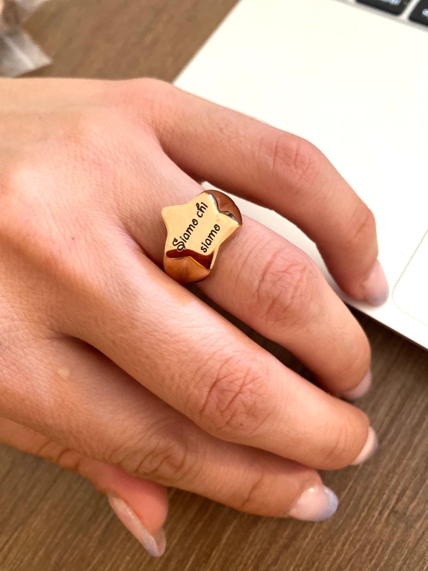 MUPAJI Anello in Nickel Free con Dedica