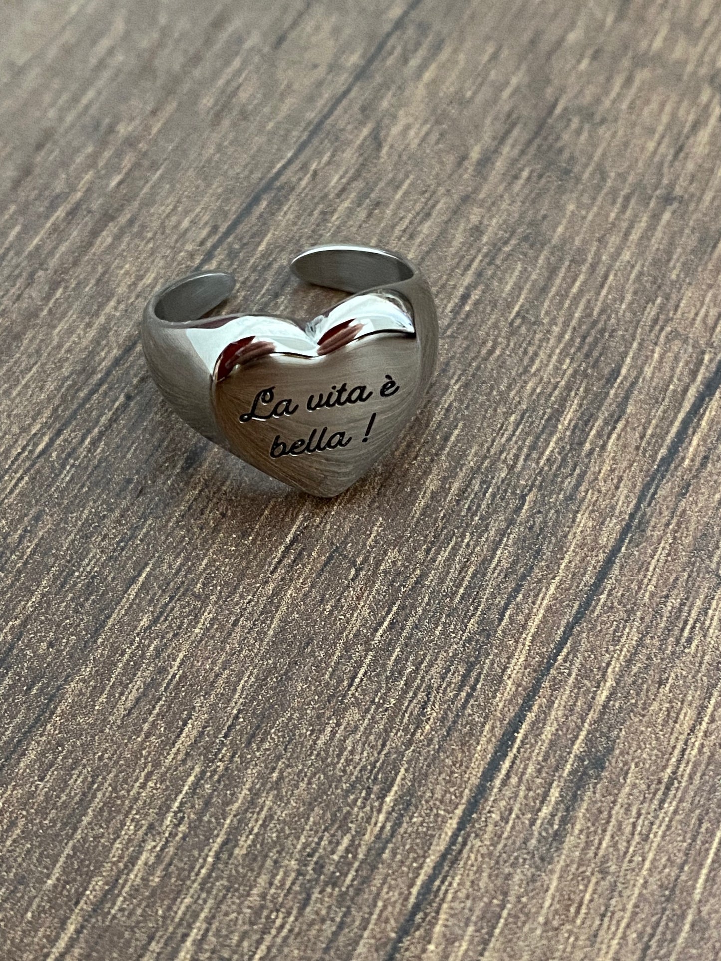 MUPAJI Anelli Nickel Free 'La Vita è Bella'