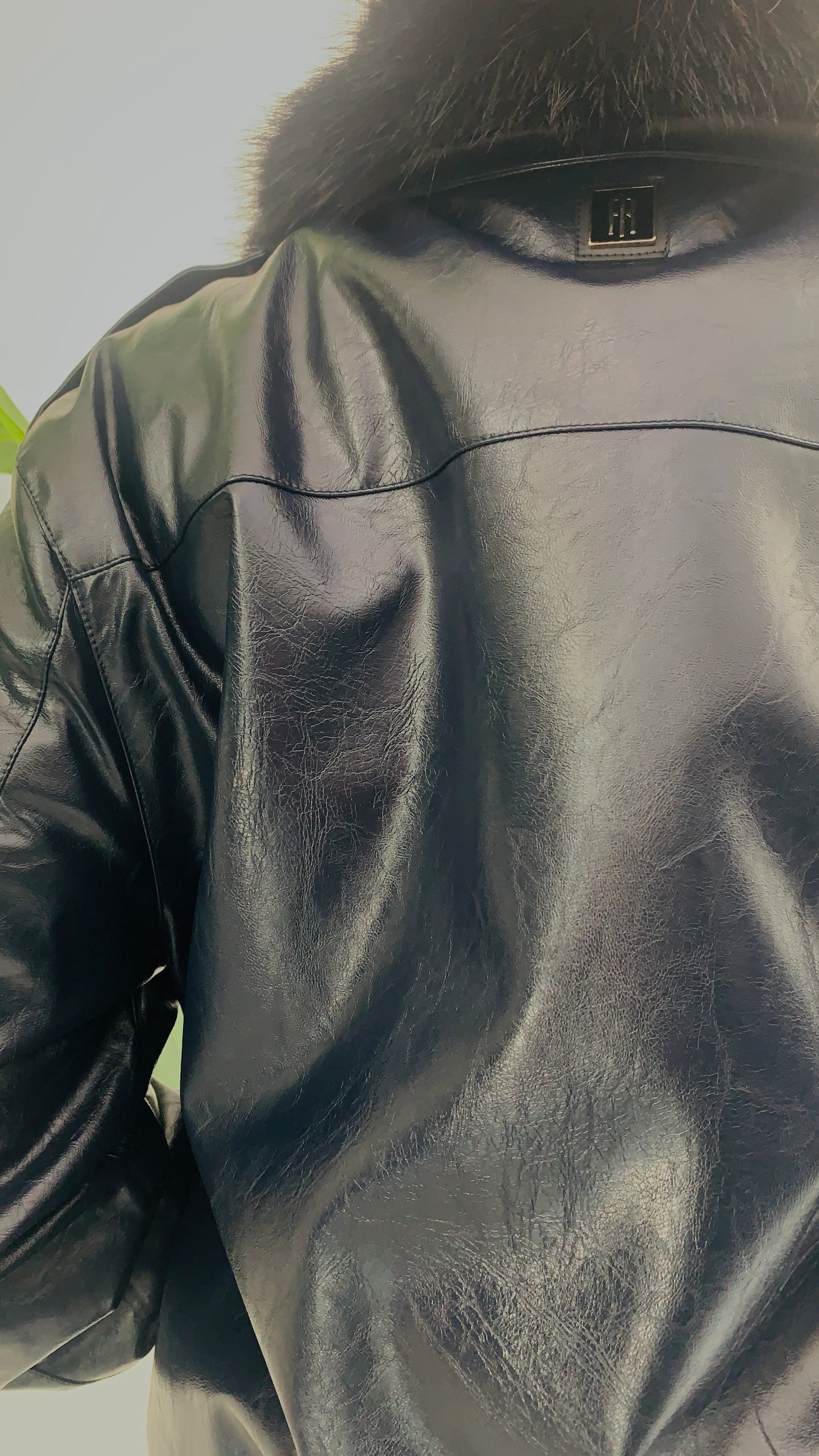 FRACOMINA Bomber in Ecopelle con Pelliccia