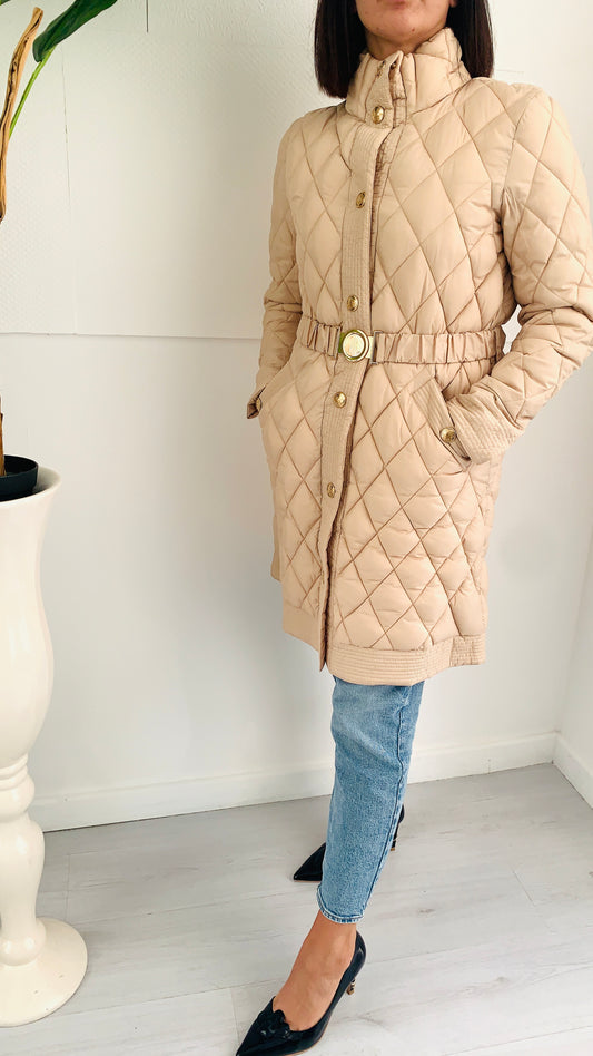 FRACOMINA Piumino 3/4 con Cinta Biscuit