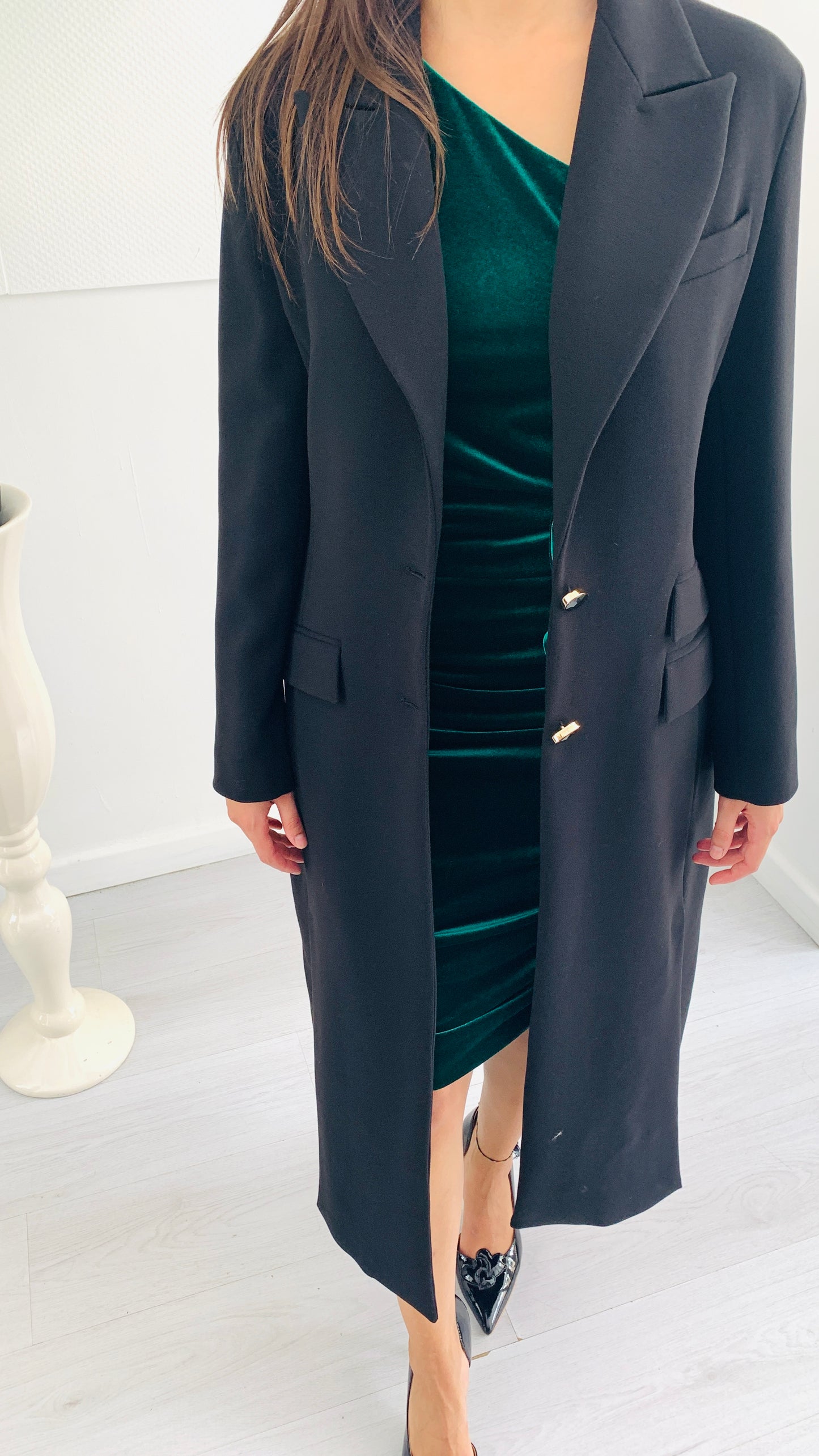 FRACOMINA Cappotto Lungo Nero