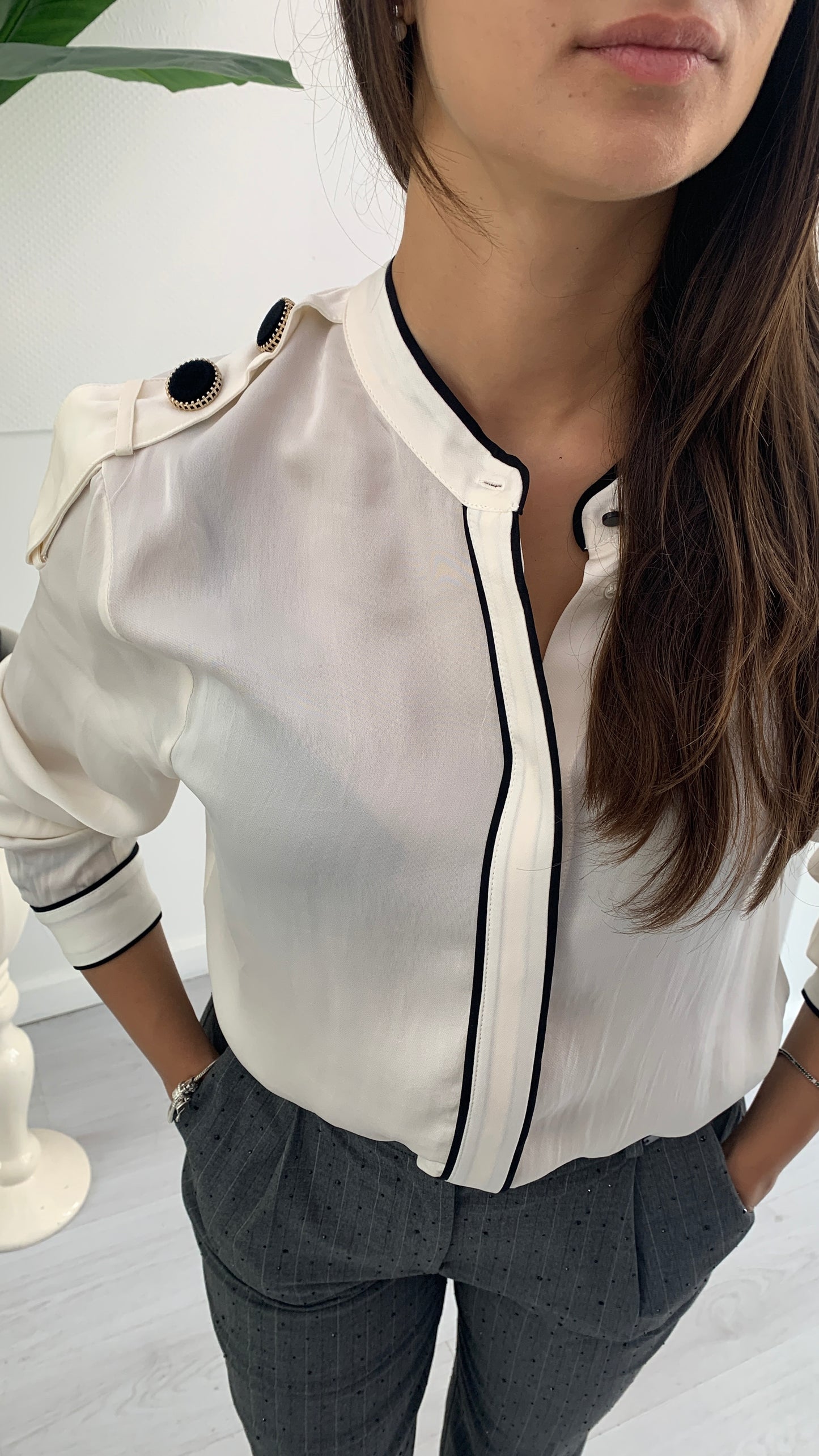 FRACOMINA Camicia Crema