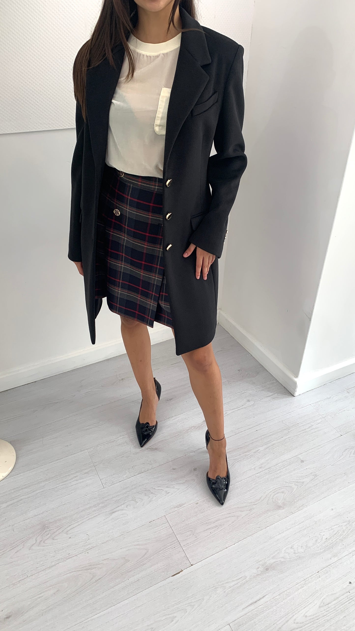 FRACOMINA Cappotto Basic con Bottoni Gold