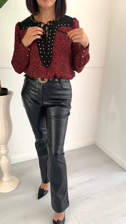 DENNY ROSE Blusa con Stampa Logata