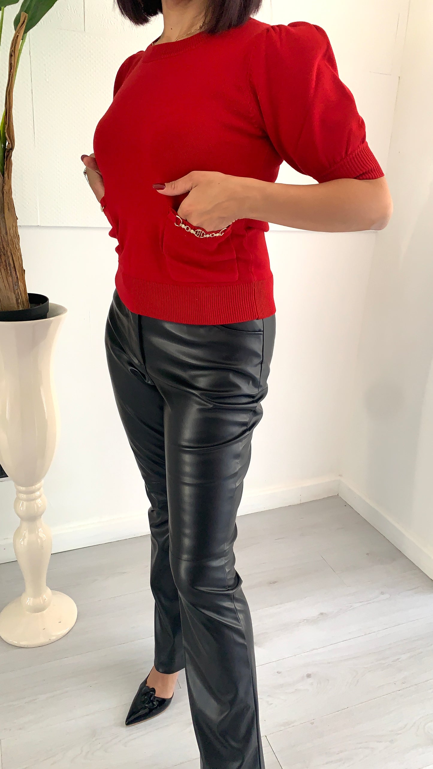 FRACOMINA Maglie Corto Rosso