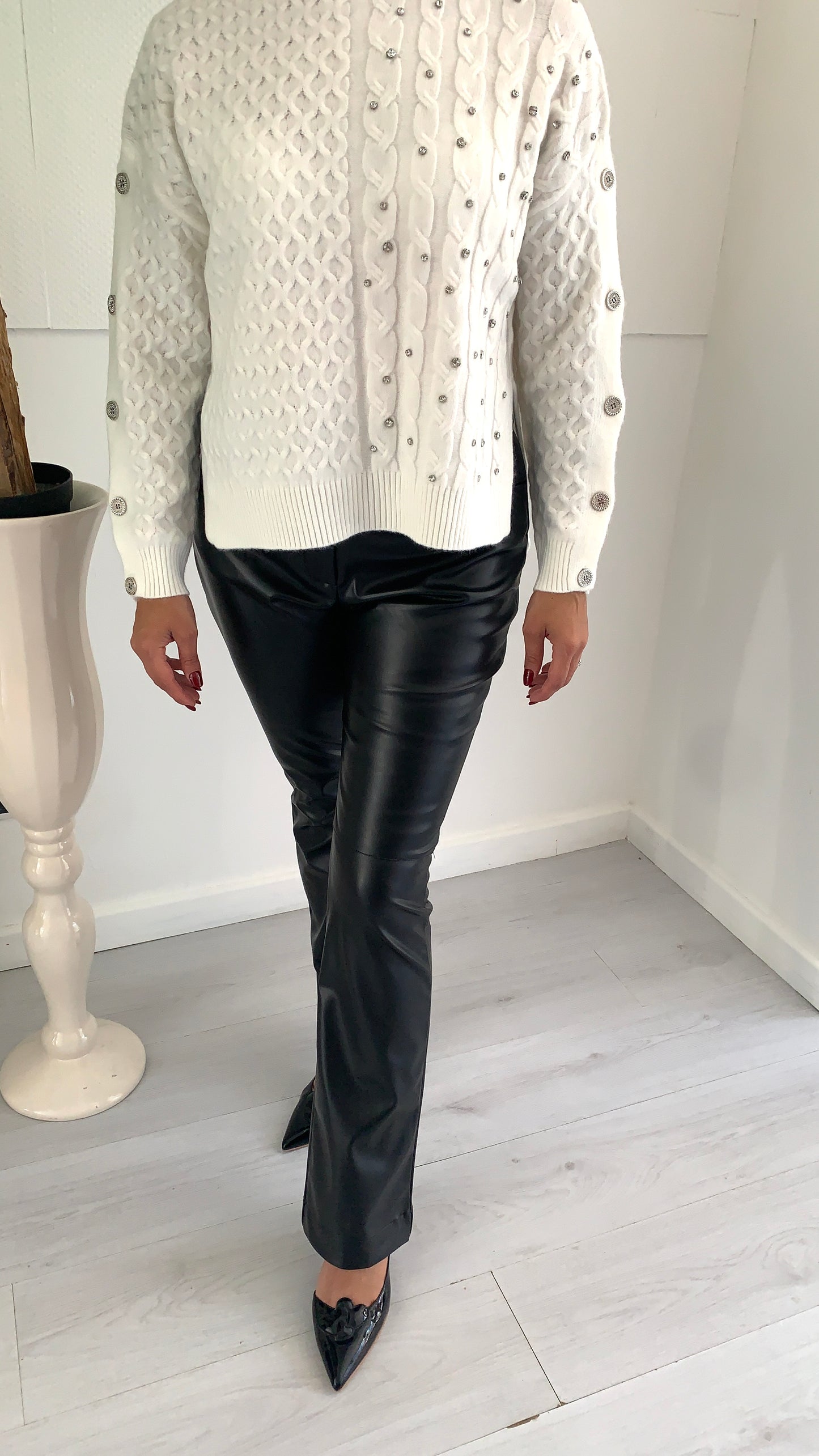 FRACOMINA Maglione Cream Morbidissimo