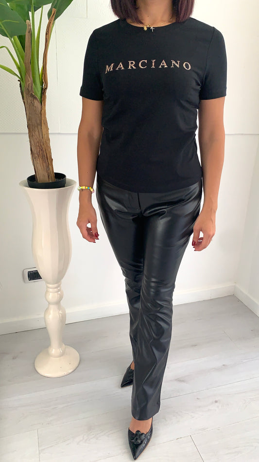 MARCIANO T-Shirt in Cotone Logata in 3D