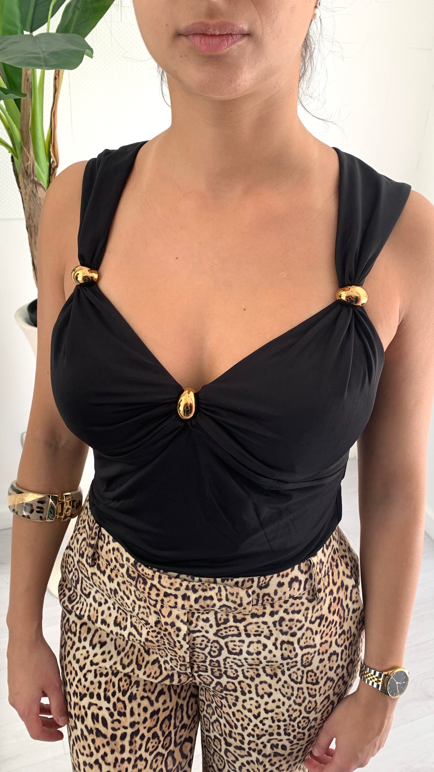 MARCIANO Top con Bulloni