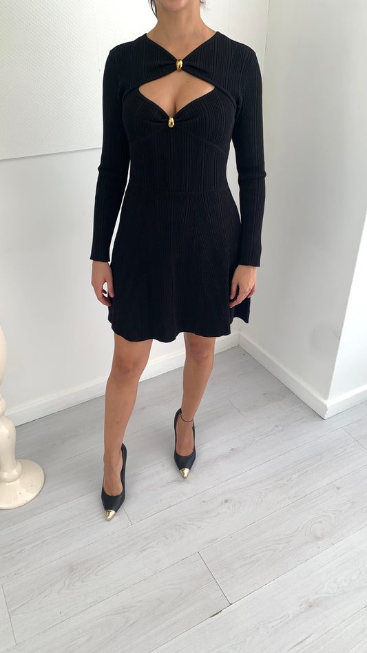 MARCIANO Abito in Maglia con Scollo Intrecciato con Bottoni