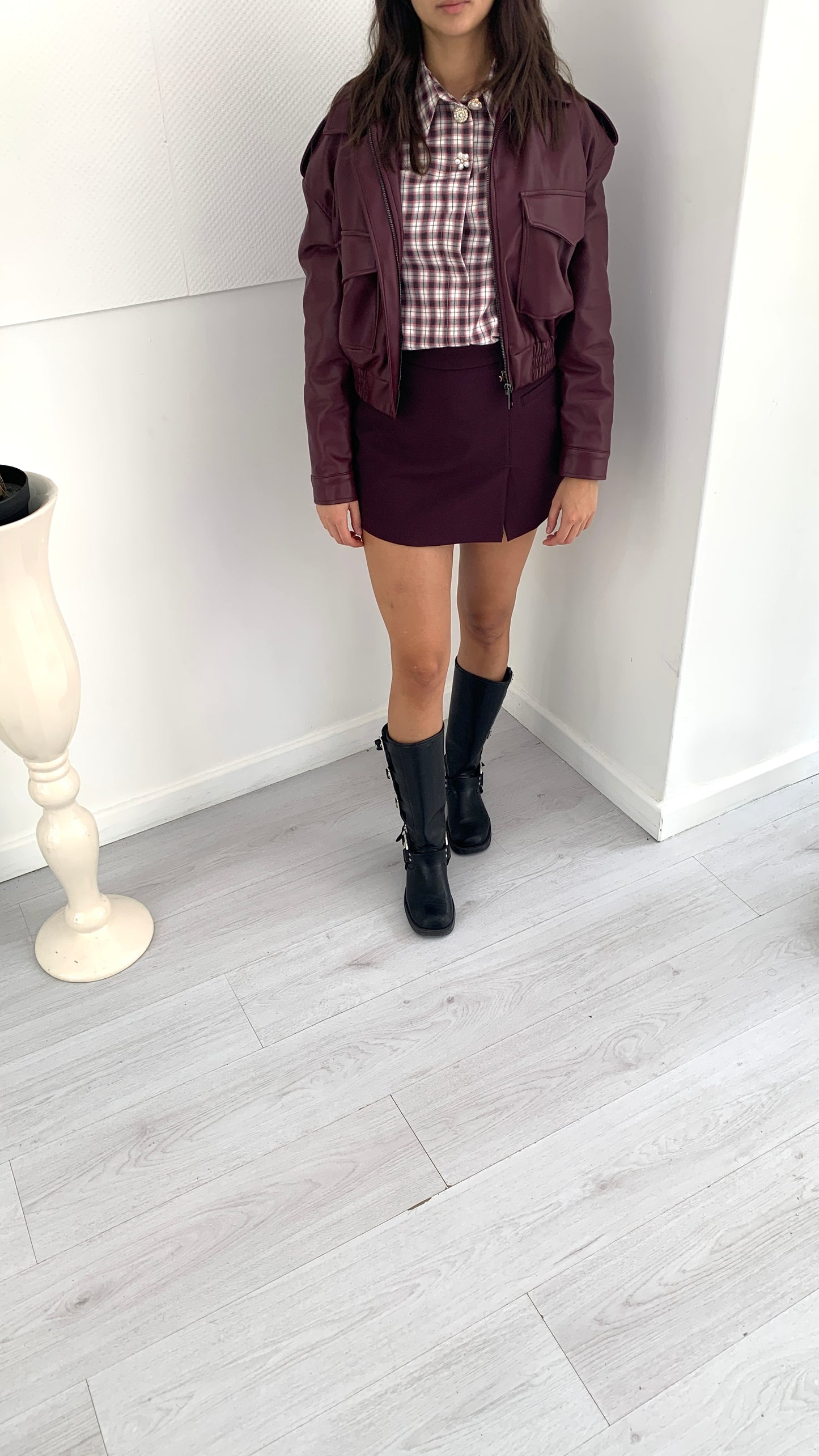 QUEGUAPA Giubbino Daniela in Ecopelle