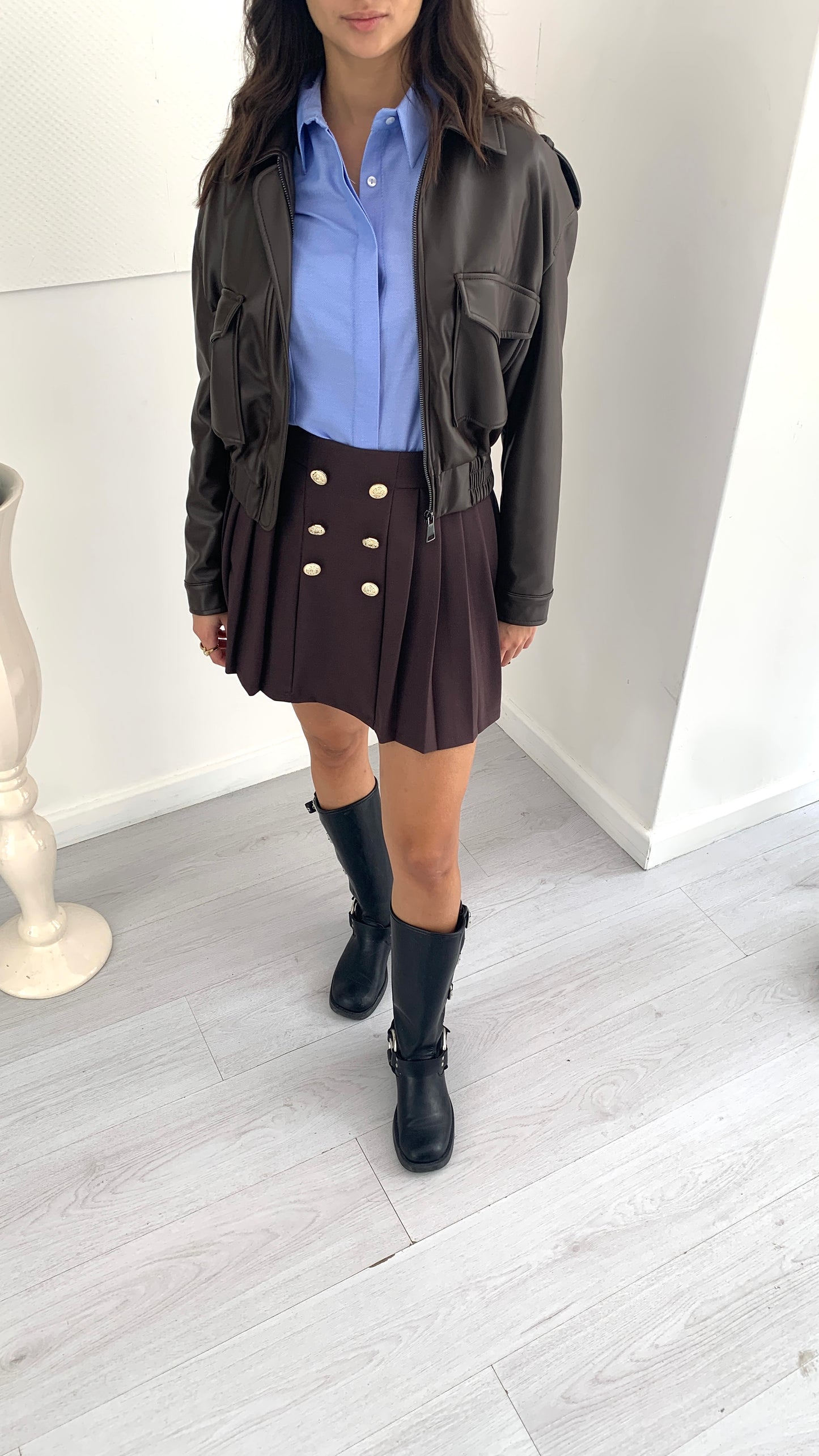 QUEGUAPA Giubbino Daniela in Ecopelle