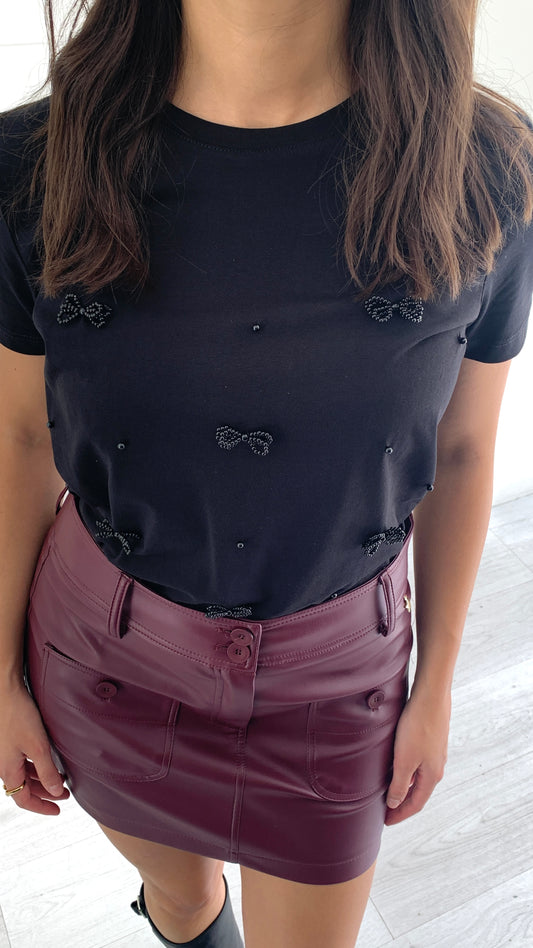 QUEGUAPA T-Shirt Tecla con Fiocchi