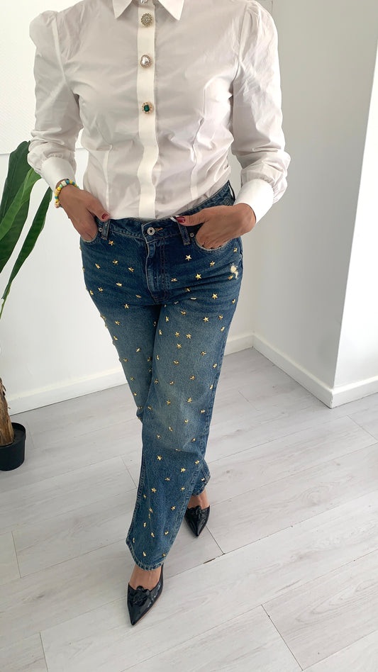 FRACOMINA Jeans Vintage con Stelle