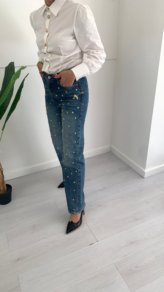 FRACOMINA Jeans Vintage con Stelle