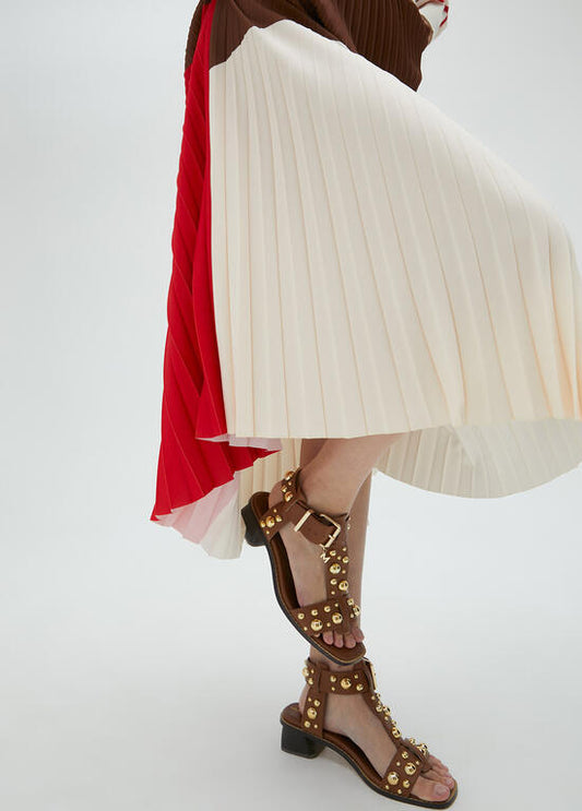 LOLA CASADEMUNT  Sandalo con Tacco e Decorazioni in Metallo