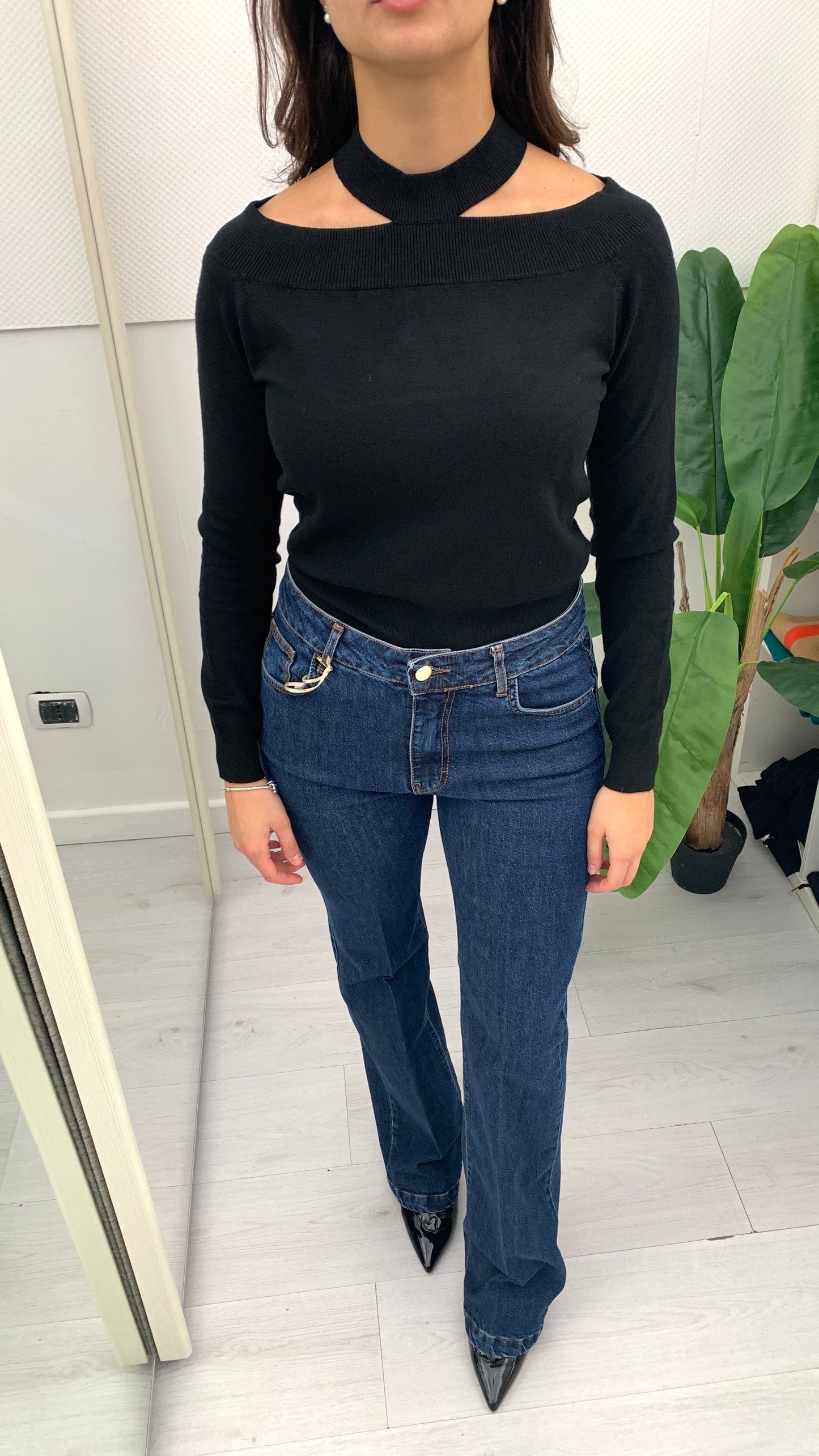 QUEGUAPA Jeans Isabella Stretto a Zampa