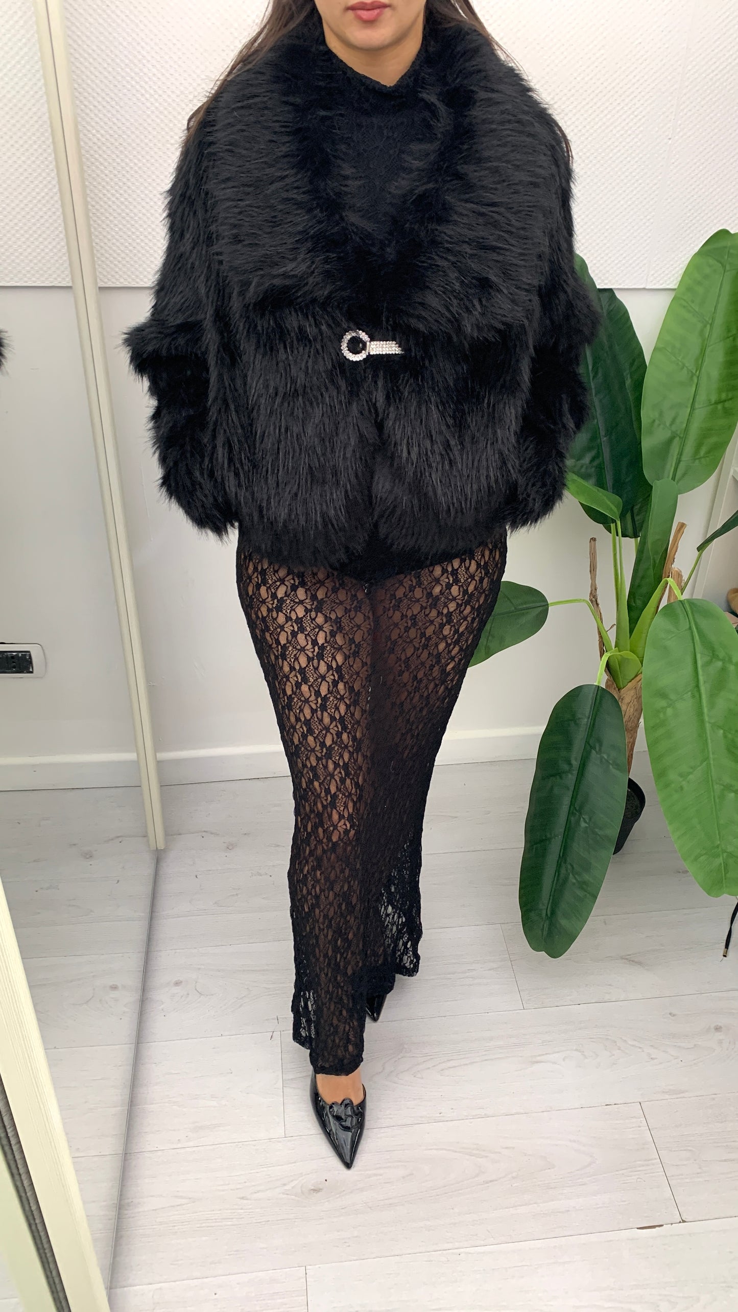 DENNY ROSE Lungo in Pizzo con Coulotte