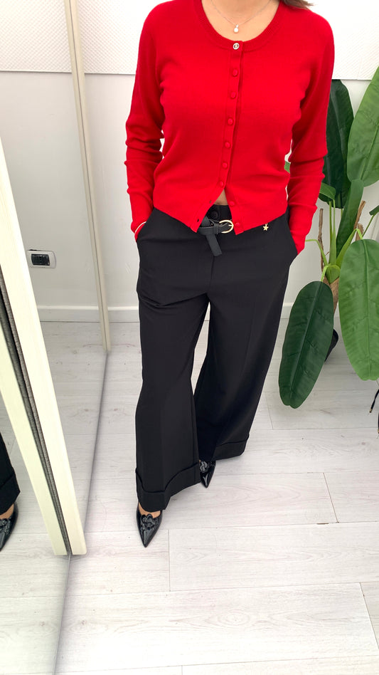 QUEGUAPA Pantalone Ornella con Cintura