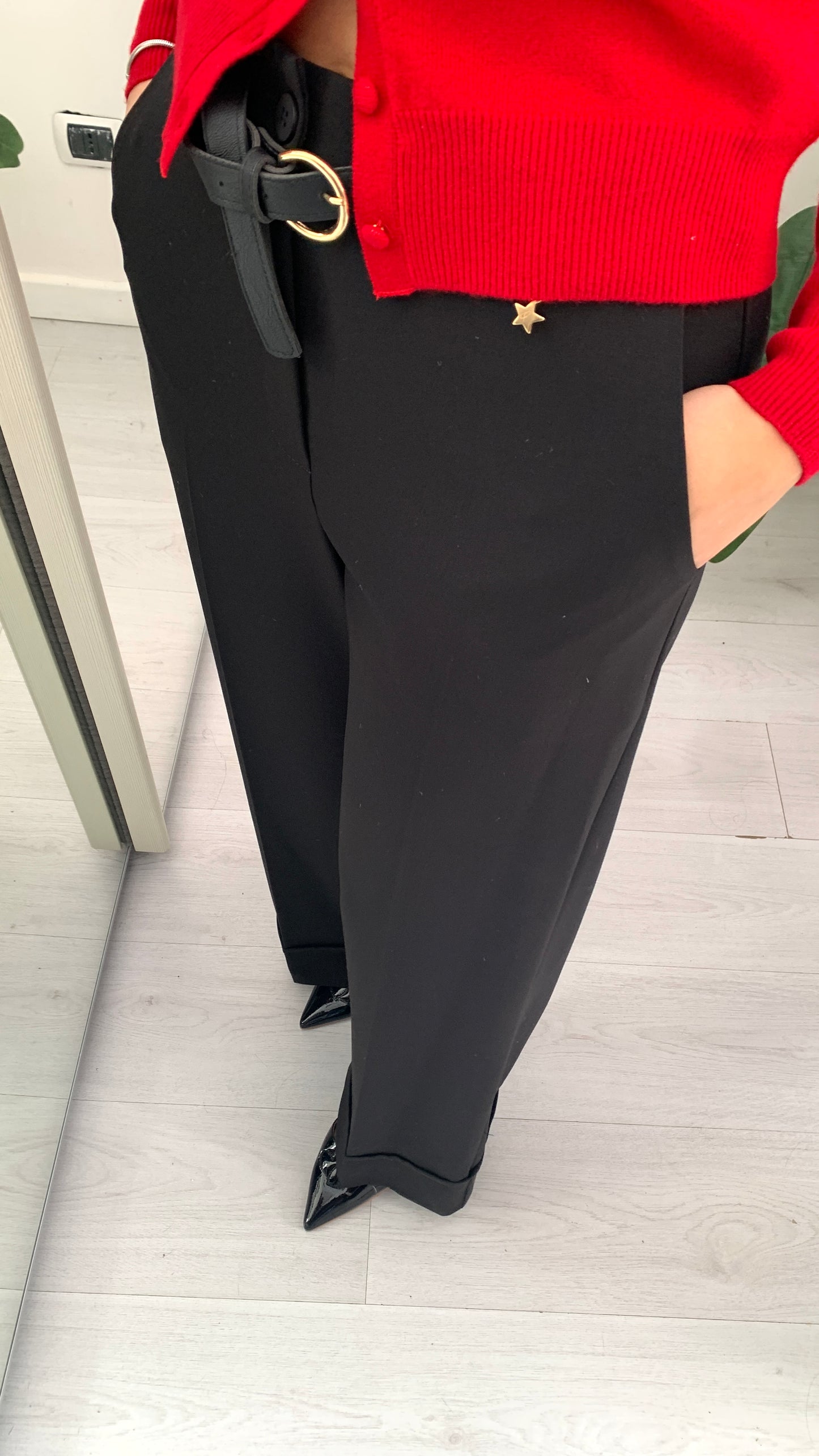 QUEGUAPA Pantalone Ornella con Cintura