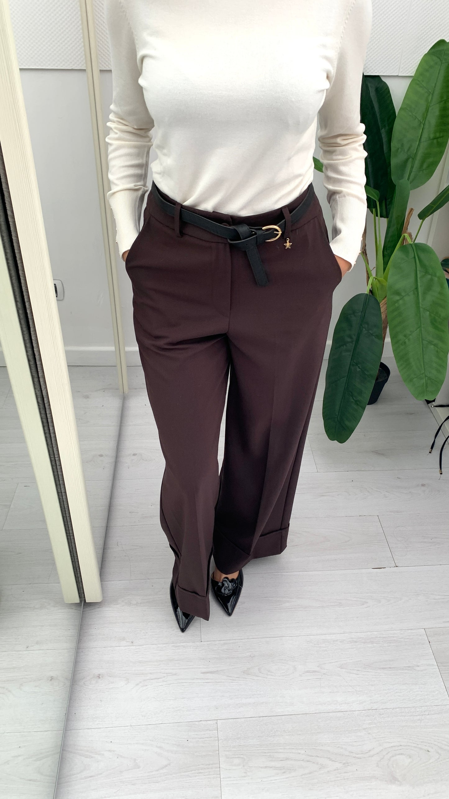 QUEGUAPA Pantalone Ornella con Cintura