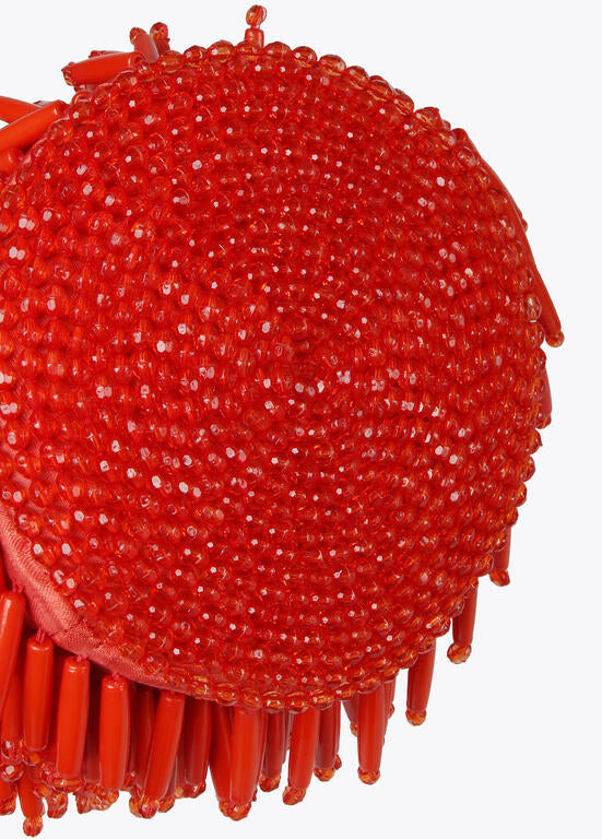 LOLA CASADEMUNT Borsetta Perline Effetto Corallo