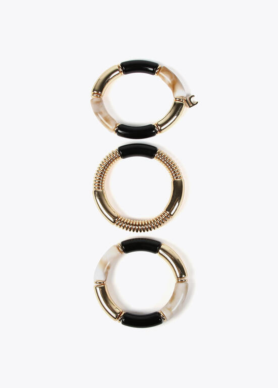 LOLA CASADEMUNT Bracciali Tris con Elementi Acrilici