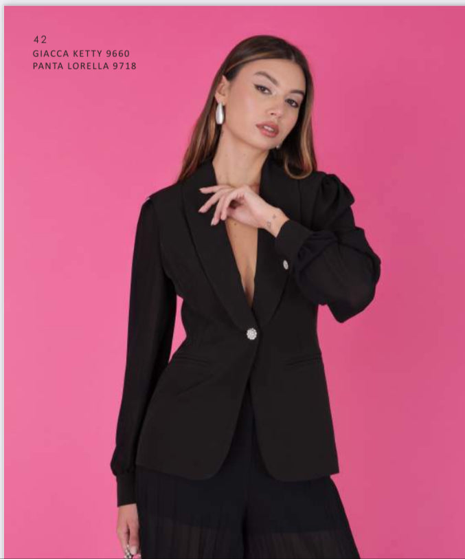 QUEGUAPA Blazer con Maniche in Georgette